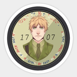 Hetalia- U.K. "Coin" Sticker